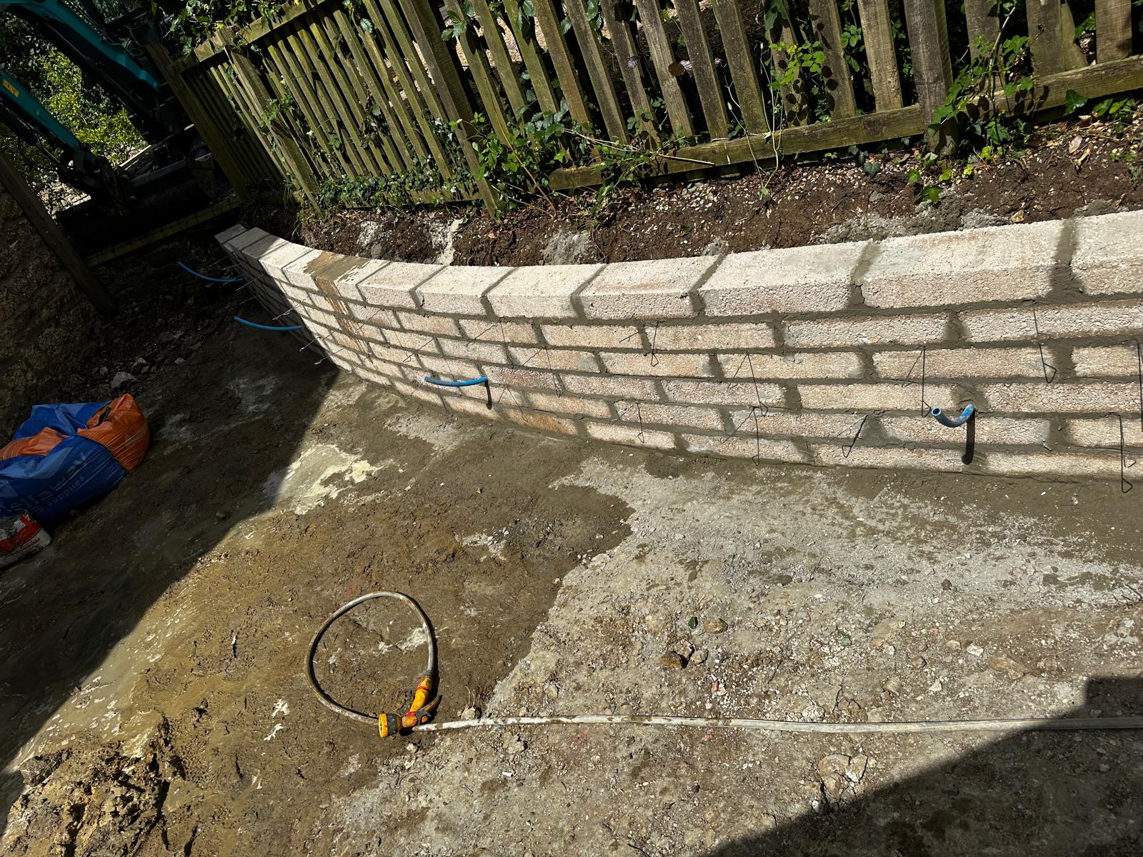 Retaining Walls project in Somerset by JB Outdoor Services
